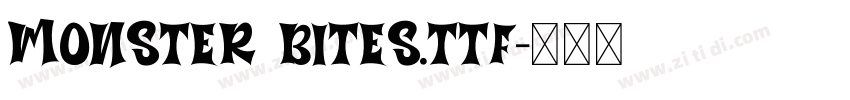Monster Bites.ttf字体转换